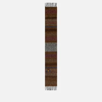 推荐Vivienne Westwood Chunky Multi Stripe Wool Scarf商品