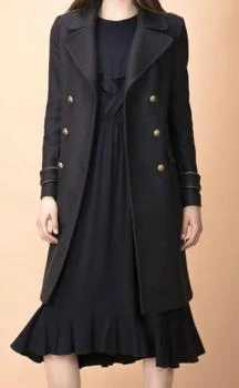 PINKO | Pinko Quadro Coat In Blu Dipinto 5.3折