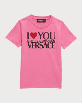 推荐Girl's Short-Sleeve I Love You But Graphic T-Shirt, Size 8-14商品