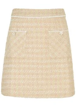 推荐Meadow checked tweed mini skirt商品