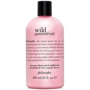 philosophy | wild passionfruit 3-in-1 shampoo, shower gel and bubble bath, 16 oz., Created for Macy's 独家减免邮费