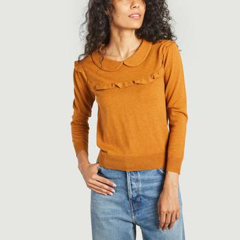推荐Claudine collar sweater Autumnal Brown See by Chloé商品