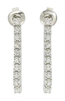 Suzy Levian | Sterling Silver A Touch Of Dazzle CZ Drop Earrings商品图片,3.7折