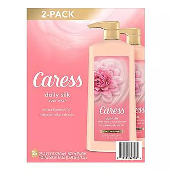 推荐Caress Daily Silk Hydrating Body Wash, Floral Oil Essence (25.4 fl. oz., 2 pk.)商品