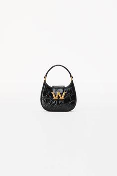 Alexander Wang | W LEGACY MICRO HOBO BAG IN CROC LEATHER商品图片,