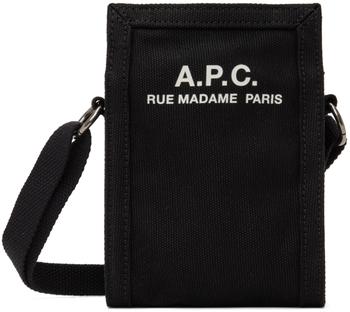 A.P.C. Black Recuperation Neck Pouch - Shoulder Bags