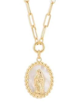 Saks Fifth Avenue | ​14K Yellow Gold & Mother of Pearl Guadalupe Pendant Necklace,商家Saks OFF 5TH,价格¥4096