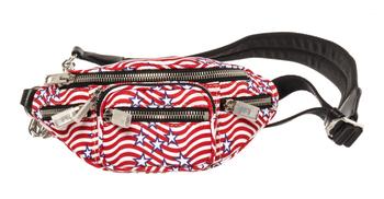 alexander wang腰包, [二手商品] Alexander Wang | Alexander Wang Red Monogram Nylon Attica Waist Bag商品图片 