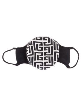商品Balmain | Balmain Logo Intarsia Face Mask,商家Cettire,价格¥1338图片