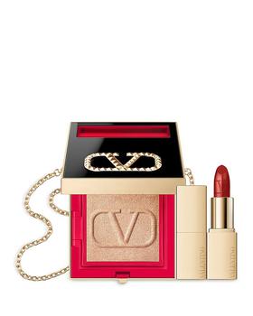 商品Valentino | Limited Edition Go-Clutch Highlighter & Mini Lipstick,商家Bloomingdale's,价格¥1682图片