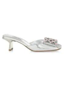 product Crystal Metallic Mule Sandals image