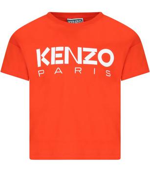 Kenzo | Kenzo Kids T-shirt Arancione Con Logo商品图片,9.4折