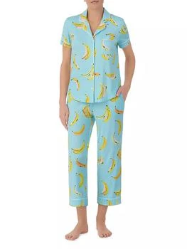 Kate Spade | Banana Short-Sleeve Cropped Pajamas,商家Saks Fifth Avenue,价格¥661