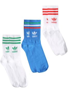 Adidas | Adidas Originals Logo Intarsia Three-Pack Socks商品图片,8.6折×额外9折, 独家减免邮费, 额外九折