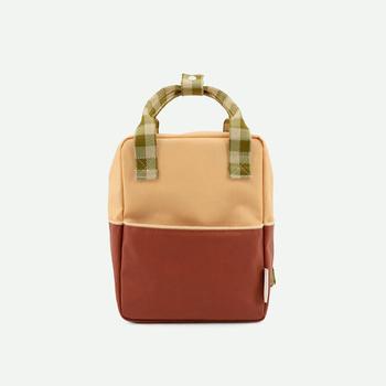 小棕瓶, Sticky Lemon | Small Backpack Colourblocking Fig Brown + Apple Tree + Vanilla Sorbet商品图片 