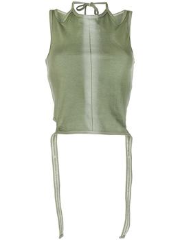 product sprayed-edge cotton tank top - women image