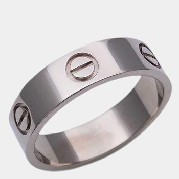 美国卡地亚戒指, [二手商品] Cartier | Cartier Love 18K White Gold Ring EU 57商品图片 6.8折