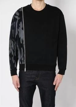 Alexander McQueen | Mcq Mens Oversized Zip Sweat In Black Camo 5.4折