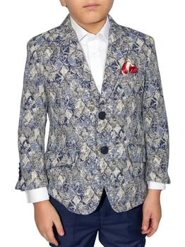 Elie Balleh | Little Boy's & Boy's Faded Argyle Blazer,商家Saks OFF 5TH,价格¥450