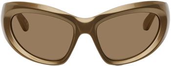 商品Balenciaga | Gold Cat-Eye Sunglasses,商家SSENSE,价格¥3455图片