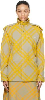 Burberry | 驼色 & 黄色格纹衬衫 