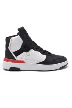 纪梵希男鞋, Givenchy | Men's Luxury Sneakers   Givenchy High Top Sneakers In Black And White Leather商品图片 9折