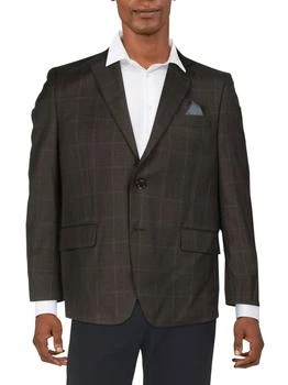 推荐Mens Wool Blend Classic Fit Two-Button Blazer商品