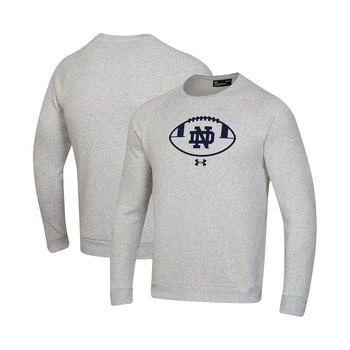 推荐Men's Ash Notre Dame Fighting Irish Football Coaches Rival Raglan Pullover Sweatshirt商品
