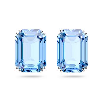 Swarovski | Millenia drop earrings octagon cut blue rhodium plated商品图片,
