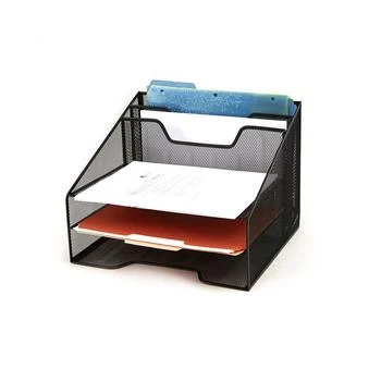 Mesh Desk Organizer 5 Trays Desktop Document Letter Tray for Folders, Mail, Stationary, Desk Accessories