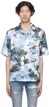 amiri衬衫, AMIRI | Blue Tropical Star Camp Shirt商品图片 