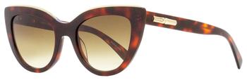 推荐Longchamp Women's Cat Eye Sunglasses LO686S 518 Red Havana 51mm商品