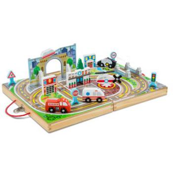 推荐Take-Along Town 18-Piece Wooden Set商品