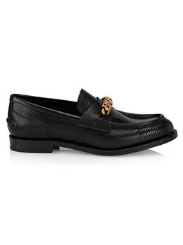 商品Alexander Wang | Carter Croc-Embossed Leather Loafers,商家Saks Fifth Avenue,价格¥2584图片