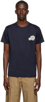Moncler | 海军蓝 Chest Logo T 恤商品图片,