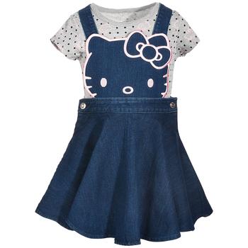 商品Hello Kitty | 小女童牛仔连衣裙+T恤两件套,商家Macy's,价格¥172图片