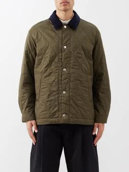 推荐Teeming corduroy-collar ripstop jacket商品