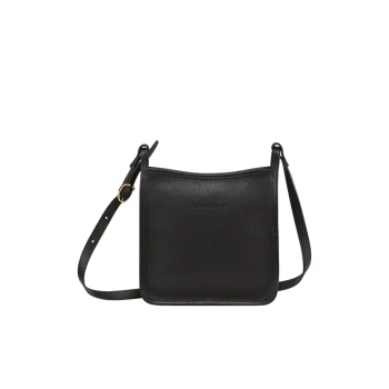 推荐LONGCHAMP 女士黑色皮革斜挎包 10138021-001商品