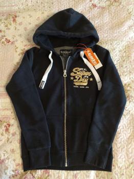 推荐SUPERDRY 女士黑色拉链连帽外套 G20105SQ-02A商品