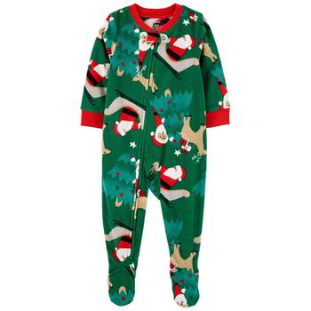 Carter's | Baby One-Piece Santa Fleece Footie Pajama商品图片,5折, 独家减免邮费