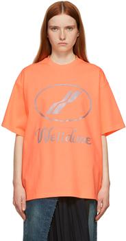 We11done | Orange Reflective Logo T-Shirt商品图片,额外8.5折, 独家减免邮费, 额外八五折