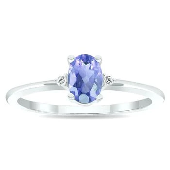 SSELECTS | Women's Tanzanite And Diamond Classic Ring In 10K White Gold,商家Premium Outlets,价格¥1512