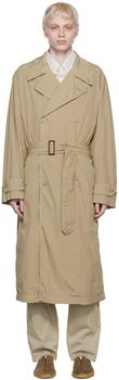 lamaire, Lemaire | Khaki Cotton Trench Coat商品图片 3.2折