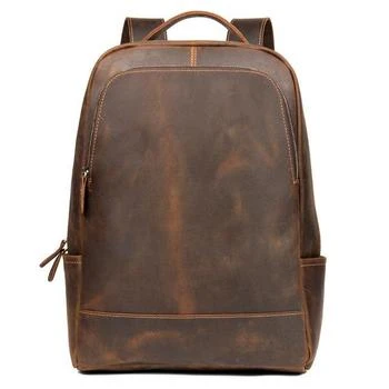 推荐The Vernon Genuine Vintage Leather Minimalist Backpack商品