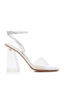 推荐Gianvito Rossi - Women's PVC Sandal - Silver - IT 41 - Moda Operandi商品