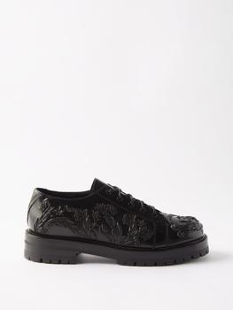 推荐Barocco leather Derby shoes商品