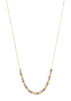 推荐Triple Gold Beaded Center Necklace商品