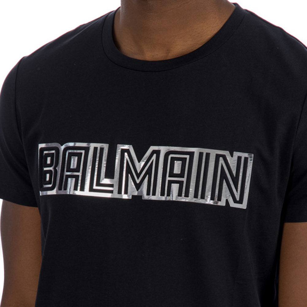 推荐BALMAIN 黑色男士T恤 WH0EF000B160-EAC商品