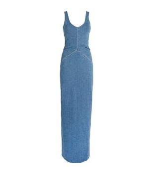 亚历山大王 连衣裙, Alexander Wang | Denim Sleeveless Maxi Dress商品图片 
