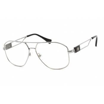 Versace | Versace Men's Eyeglasses - Clear Lens Grey Metal Aviator Shape Frame | 0VE1287 1001 3.4折×额外9折x额外9.5折, 独家减免邮费, 额外九折, 额外九五折